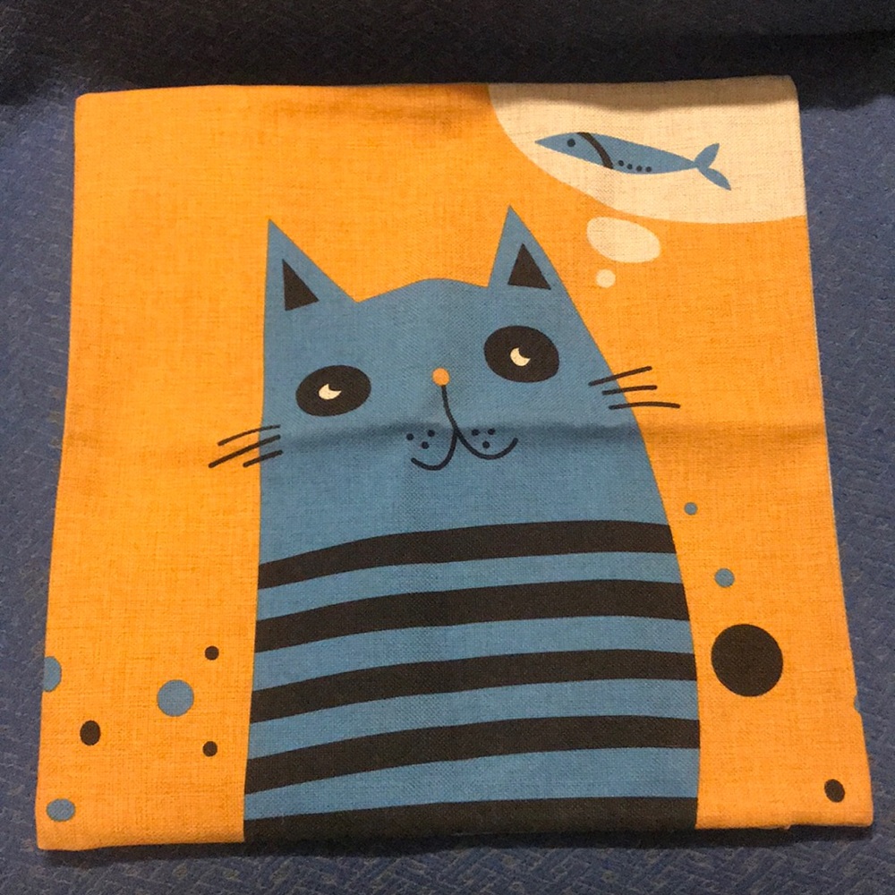 Cat cushion cover